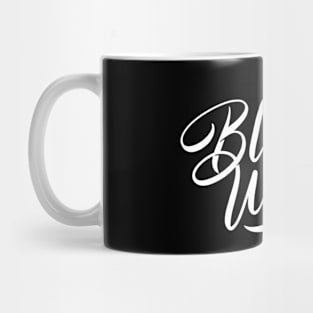 Black White Lettering Design Mug